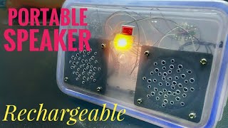 How to Make Rechargeable mini Portable Speaker