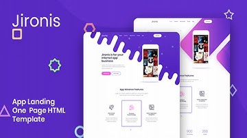 Jironis - App Landing One Page HTML Template | Themeforest Website Templates and Themes
