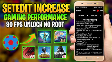 Increase Gaming Performance With "SetEdit" Commands Working 100% | Lag Fix Without Root