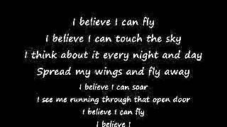 I Believe i can fly lyrics screenshot 5