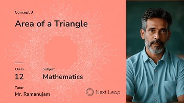 Area of Triangle  | Class 12 Maths | Chapter - Determinants