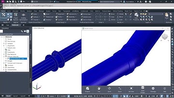 CIVIL 3D Pressure Pipe & Fittings & Appurtenance in Navisworks Model Coordination