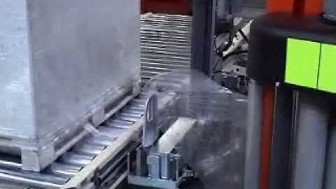 Rotoplat 3000 HD automatic turntable stretch wrapper by Robopac USA