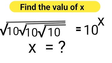 Nice Exponent/Algebra Math Simplification | Find the Value of X