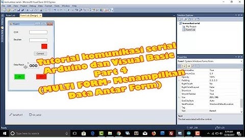 Tutorial Full Komunikasi Serial Mikrokontroler Arduino Dan Visual Basic Part 4