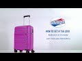 American tourister tsa lock instruction  sunside