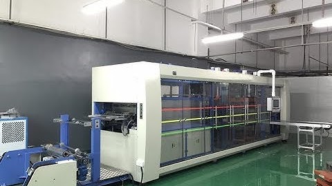HW 850 full automatic forming/cutting/stacking thermoforming machine