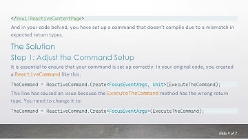 How to Execute a ReactiveUI Command from an Event in Xamarin Forms