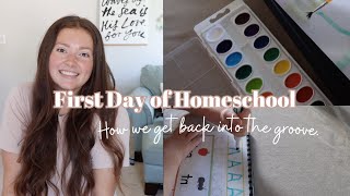 FIRST DAY OF HOMESCHOOL | How we start our year. by Jillian Lewis 125 views 8 months ago 7 minutes, 50 seconds