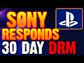 SONY Responds to DRM Backlash - 30 DAY License Explained - WHY DID THEY DO THIS?