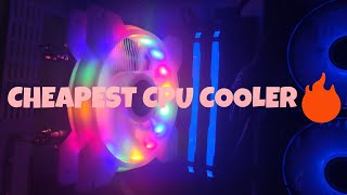 THE CHEAPEST CPU COOLER FOR AMD AND INTEL 😱 SNOWMAN M-T4 RGB CPU COOLER | UNBOXING | REVIEW