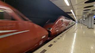 Thalys Naar Paris Vertrekt Van Station Schiphol Airport