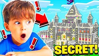 I FOUND my LITTLE BROTHERS **SECRET** MINECRAFT WORLD!