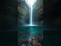 Let It Flow 🌊 Relaxing Waterfall &amp; Calm Nature Sounds #shorts