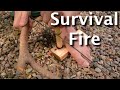 How to make survival fire with a bow drill