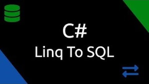 How to Connect SQL Server Database with C# (LINQ To SQL) / Connexion Base de Données C# & SQL Server