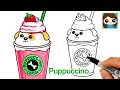 How to Draw a Puppuccino 🦴Cute Drink Art