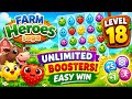 Farm Heroes Saga Level 18 Unlimited Boosters Easy Farm Heroes Saga Level 18 Unlimited Boosters Easy