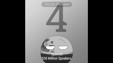 Most Spoken Languages In The World | #countryballs #alightmotion #animation | Countryball Edit