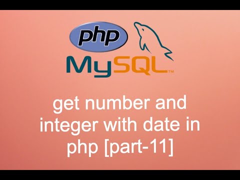 date format php  Update  How to get integer in date format with php [part-11]