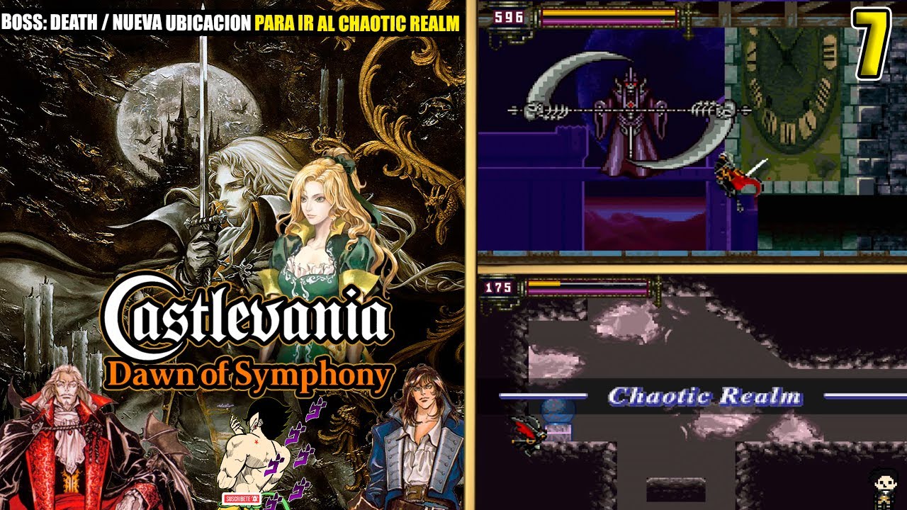 Castlevania: Dawn of Symphony en Español - Ep.-07 BOSS: DEATH / FORMA PARA IR AL CHAOTIC REALM XD