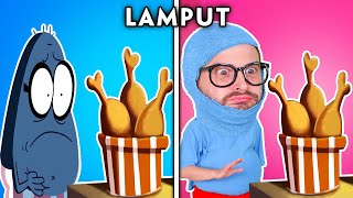 KFC Fried Chicken - Lamput In Real Life! Compilation of Lamput's Funniest Scenes | Hilarious Cartoon