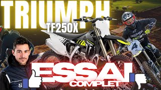 La motocross la + puissante du marché  Test Triumph MX TF250X