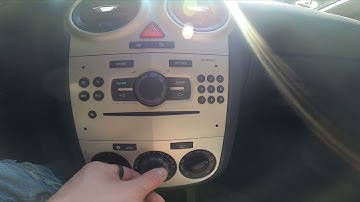 How to Enable or Disable Rear Windshield Blowing in Opel Corsa D ( 2006 – 2014 ) - Rear Heating