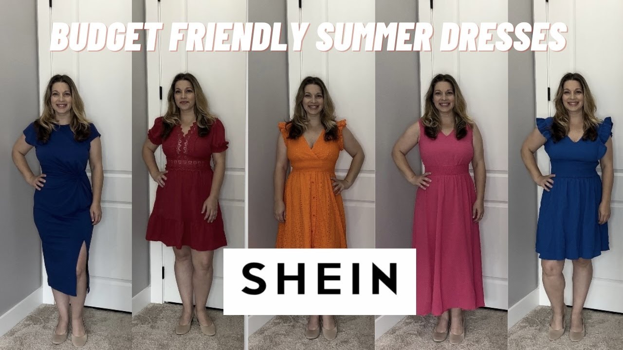 SHEIN SUMMER DRESSES FOR WOMEN OVER 40, BUDGET FRIENDLY SUMMER DRESSES, CLASSIC DRESSES