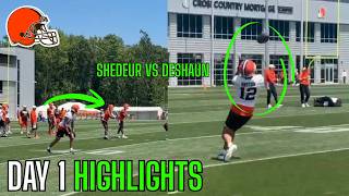 The Cleveland Browns QB1 Battle Is INTENSE In Training Camp... | Shedeur Sanders vs Deshaun Watson |