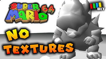 Beating Super Mario 64 With NO TEXTURES [TetraBitGaming]
