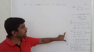 Understanding Equal vs Logical vs Case Equality in Verilog|| S Vijay Murugan