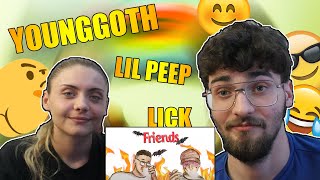 Me and my sister watch Lil Peep & Yunggoth - lick (Official Audio) (Reaction)