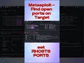 Learn Metasploit Portscan in Easy Steps #cybersecurityforbeginners #kali #coding #bugbounty