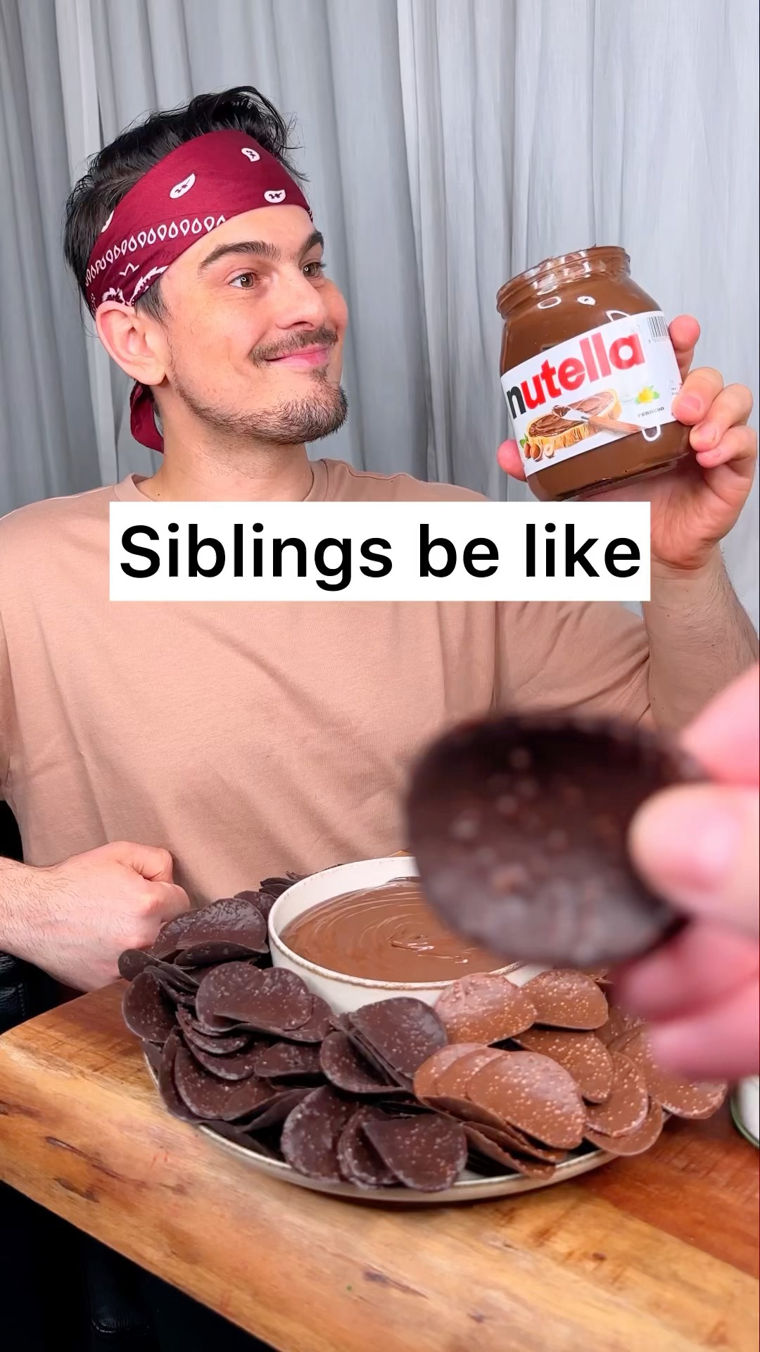 How to share CHOCOLATE CHIPS with your sibling properly??❤️?| CHEFKOUDY