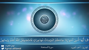 سورة الممتحنة بترتيل رائع | القارئ : أحمد العبيد