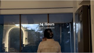 24 hours with a newborn baby and toddler (9 weeks postpartum) | real sounds of home, family and life
