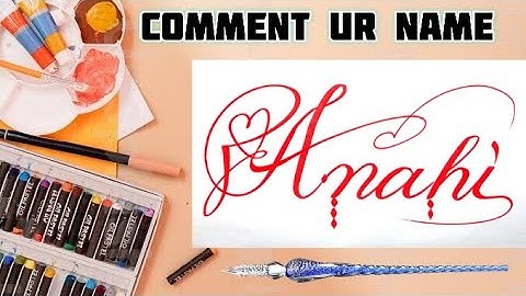 Anahi Name Signature Calligraphy Status | How to Draw, Cursive Calligraphy with Cut Marker
