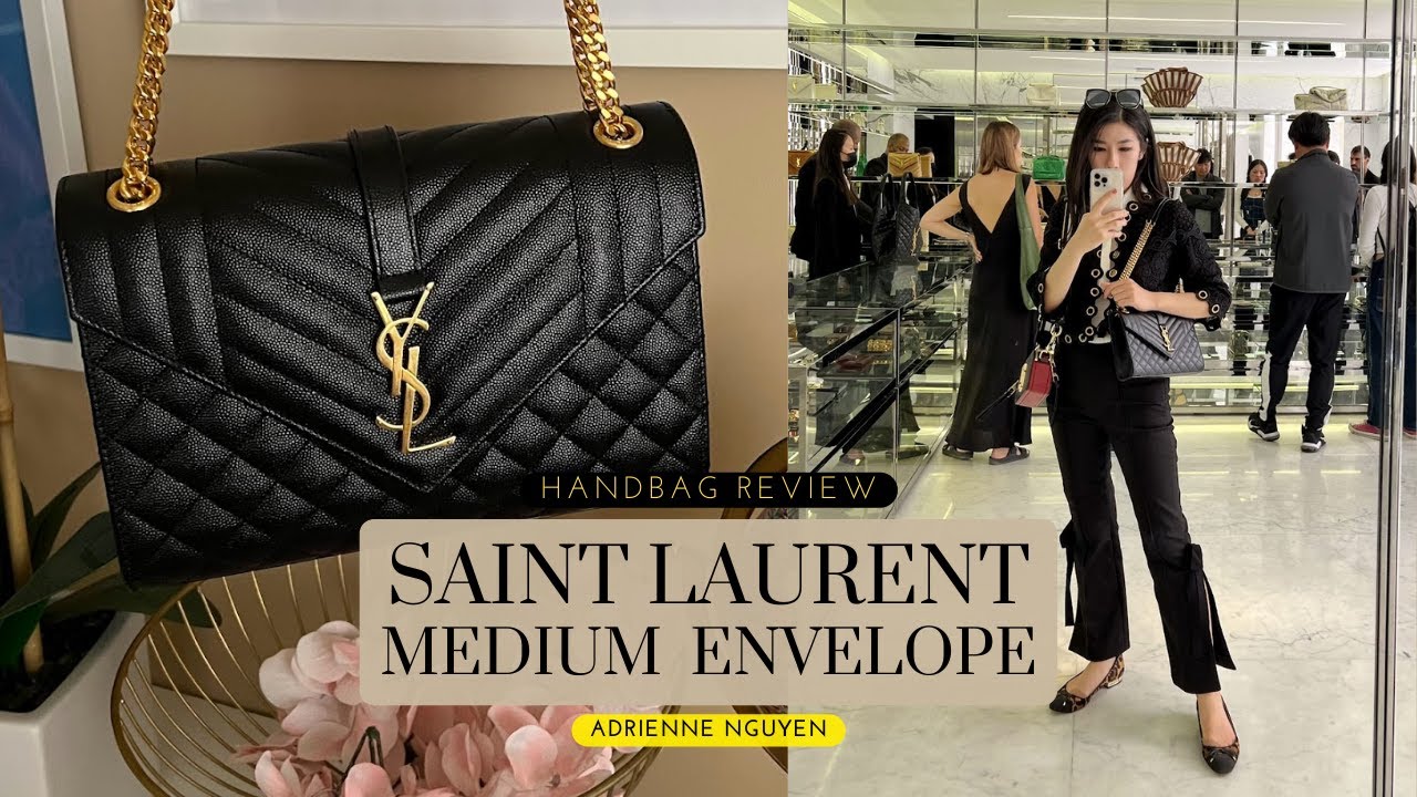 OVERVIEW* YSL Medium Envelope Triquilt! Compare to Coach, MK, Tory Burch,  Chanel *mod shots* 