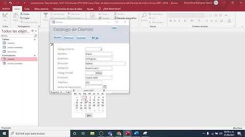 Access Formas de captura de datos Formulario y Tabla