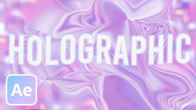 3D Holographic Background  After Effects and C4D Tutorial 