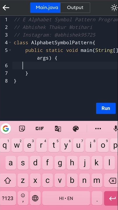 E Alphabet Symbol Pattern Program in #Java 🔥 D Name Letter Pattern ...