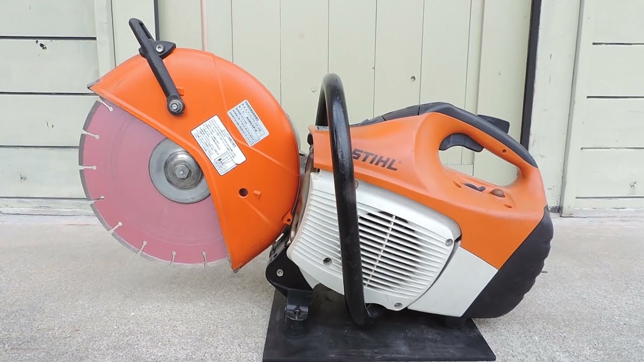 STIHL スチール エンジンカットオフソー：TS410 動作確認動画 エンジン