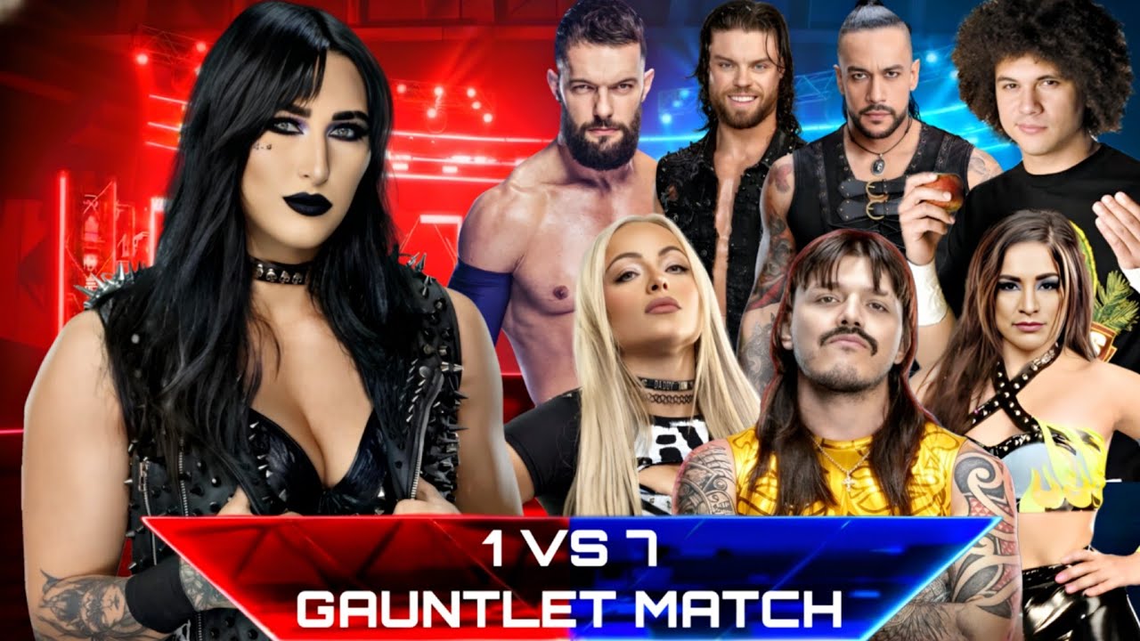 ONE vs SEVEN GAUNTLET CHAOS 😱 | Rhea Ripley DESTROYS Judgment Day - WWE 2K25 