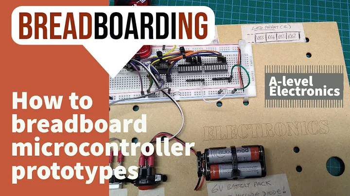 How to breadboard your microcontroller circuit | prototyping for GCE A level Electronics