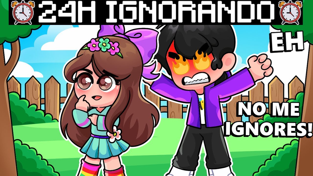 24 HORAS IGNORANDO A MI HERMANO MAYOR EN MINECRAFT ⌛😡¿SE ENOJA?😱 BELA JUEGA MINECRAFT TROL ROLEPLAY