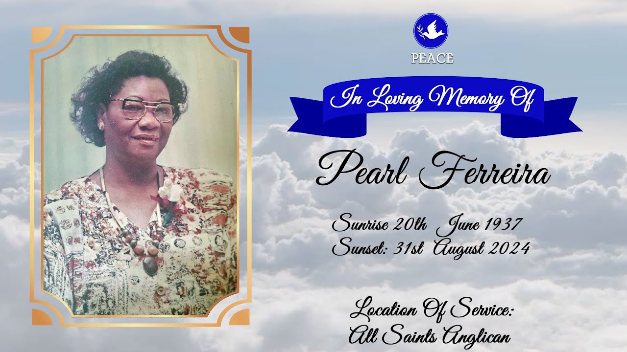 Funeral Tribute Service Of Pearl Ferreira - YouTube