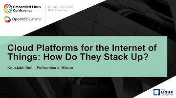Cloud Platforms for the Internet of Things: How Do They Stack Up?