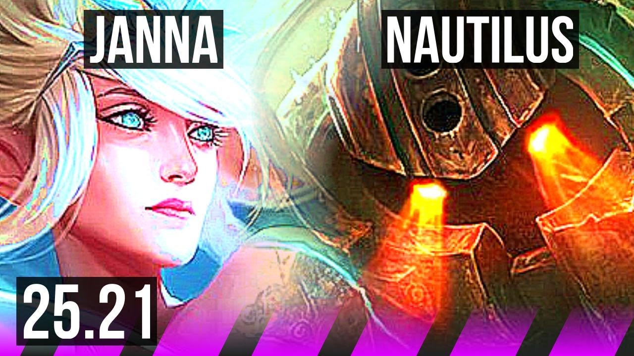 JANNA & Jinx vs NAUTILUS & Aphelios (SUP) | EUW Master | 25.21