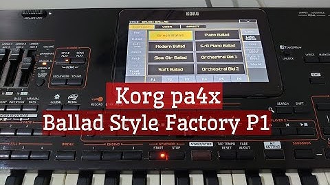 Korg pa4x - Ballad Styles - Live Record | Part 1